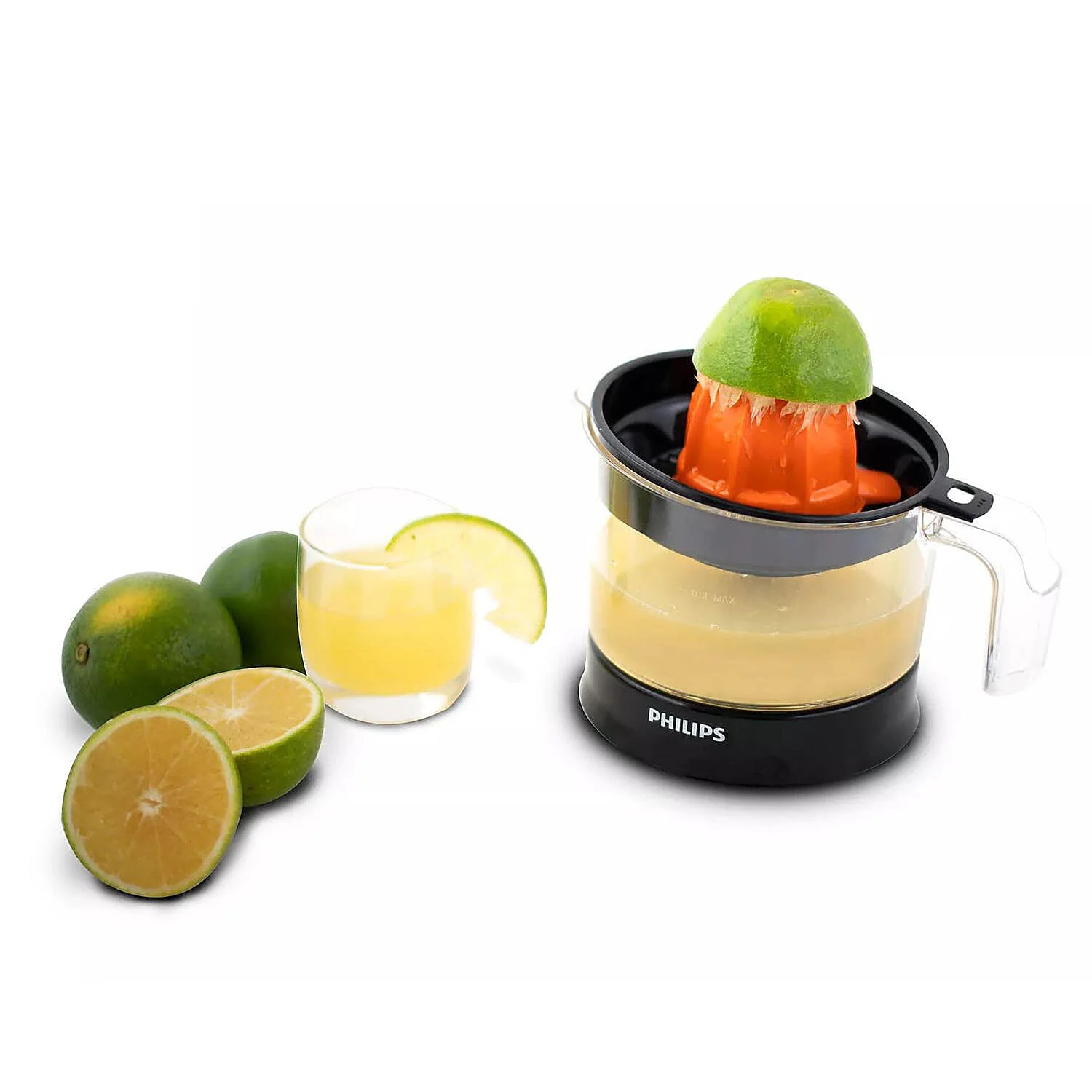 Philips Citrus Press Juicer Black & Transparent - HR2777/00 - Image 5