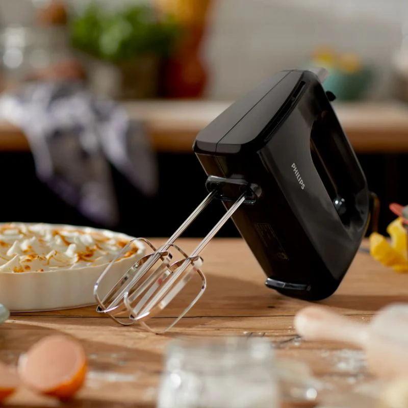 Philips Daily Hand Mixer 300W 5 Speed Black - HR3705/10 - EMP - Image 4