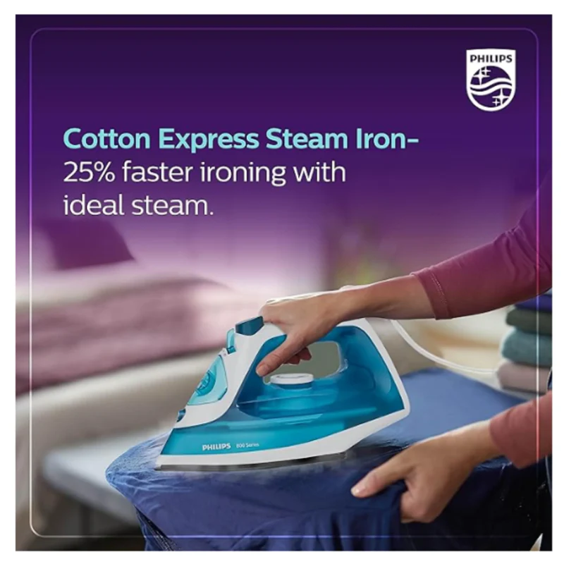 Philips Steam Iron with Black non-stick soleplate and Steam Rate of up to 15 g/min - DST0820/20 - EMP - Image 3