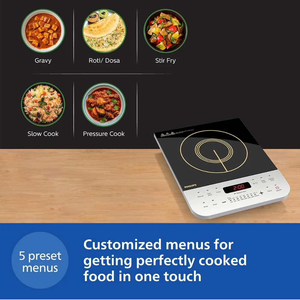 Philips Induction Cooktop 2100W for Fast Cooking - HD4928/01 - Image 3