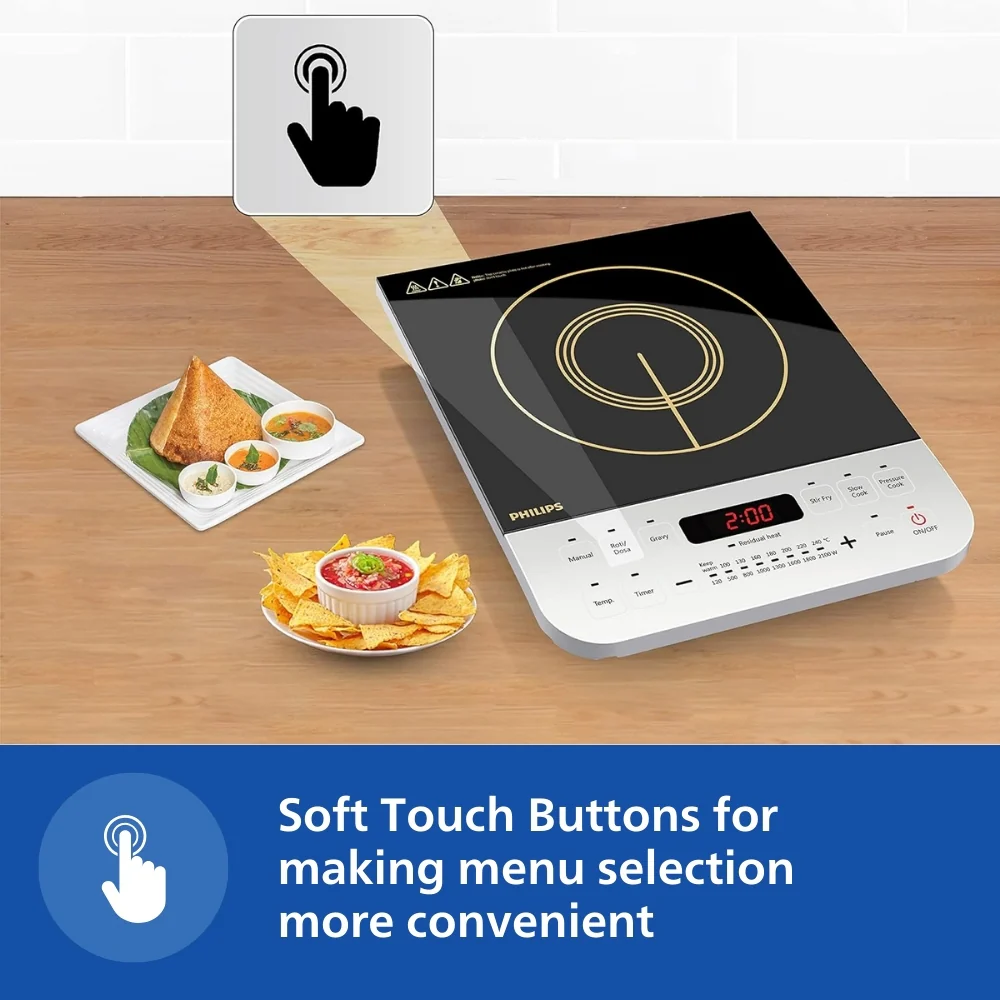 Philips Induction Cooktop 2100W for Fast Cooking - HD4928/01 - Image 4