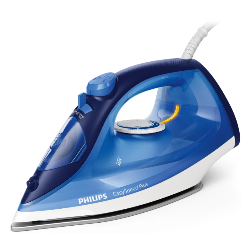 Refurbished Philips EasySpeed Steam iron Ceramic soleplate 2200W Blue - GC2145/20