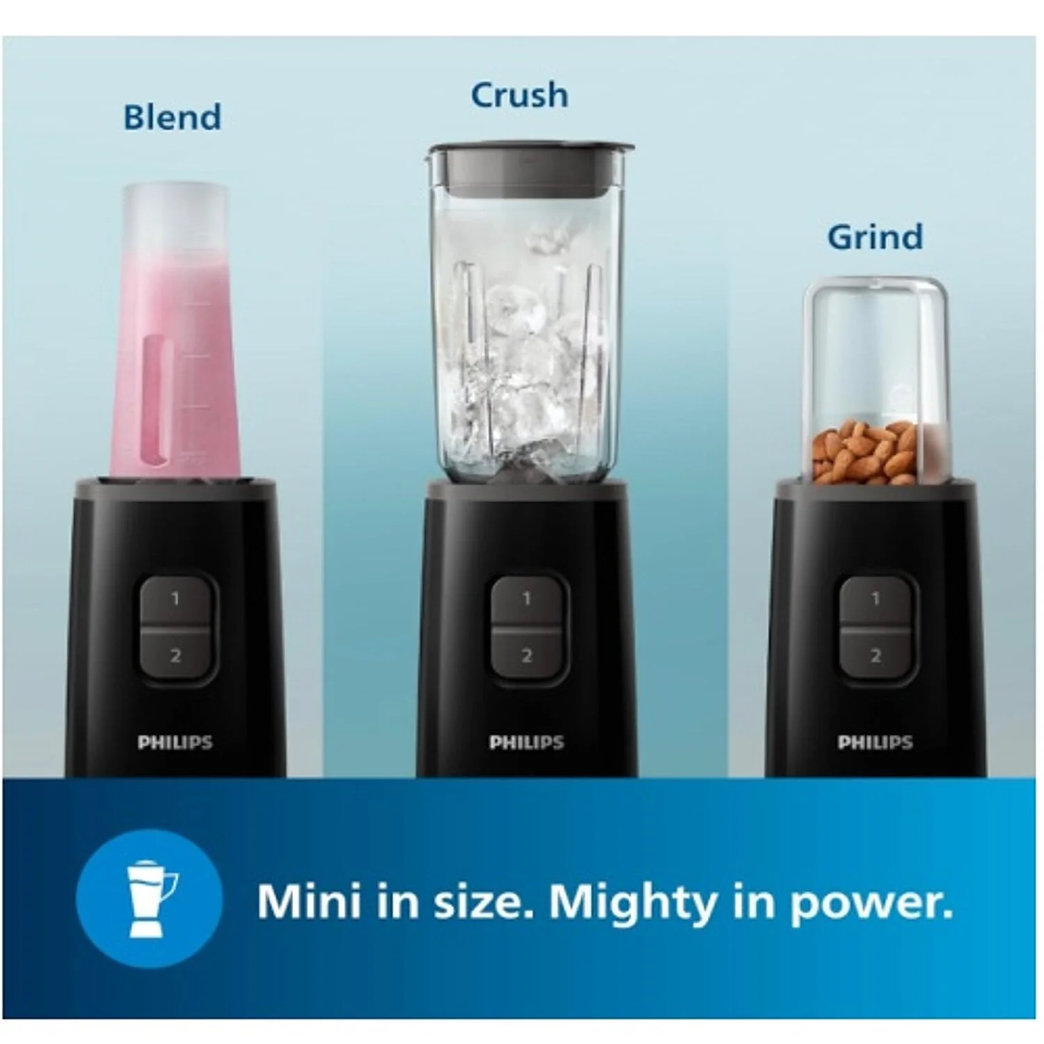 RefurbishedÂ Philips electric nutri-blend mixer with 3-Jar Capacity - HR2603/90 - Image 4
