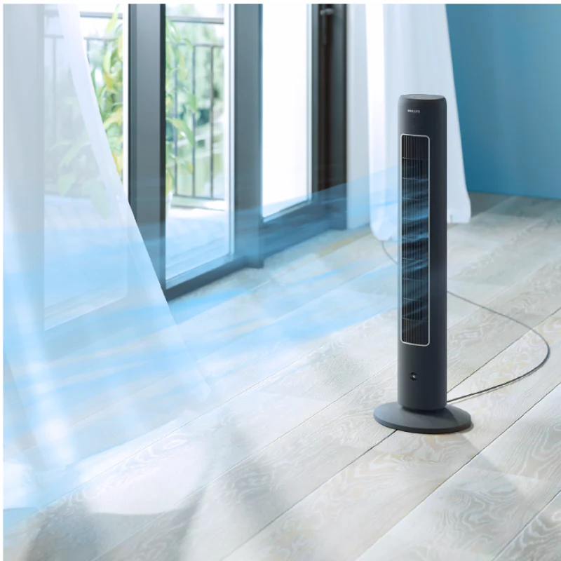 Refurbished Philips High Performance Bladeless Technology Tower Fan with Touchscreen Panel and Remote Control - CX5535/11, No Return - Image 2